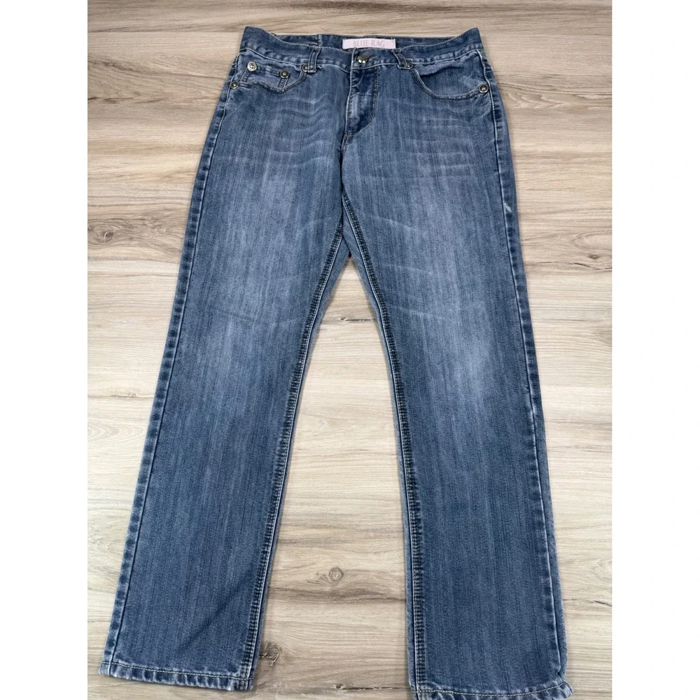 Blue Rag Mens Straight Leg Jeans Medium Wash Denim Size 32x28 Casual Streetwear
